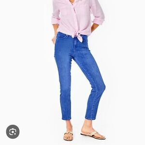 Lilly Pulitzer Blue High Rise Jeans